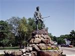 Monument of soldier at the Battle of Lexington 